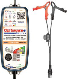 TECMATE OptiMate™ 6 Select Gold Battery Charger/Tester/Maintainer - 12 V - 6 A TM371V2