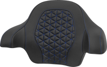 SADDLEMEN Tour-Pak® Passenger Pad - Tri-Gripper - Blue Stitch - FLH/FLT '14-'25 814-07-15601
