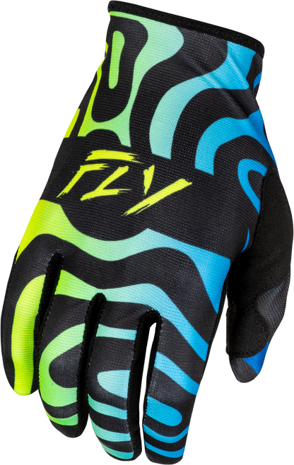 Lite Zen Gloves Black/Blue/Hi Vis Lg