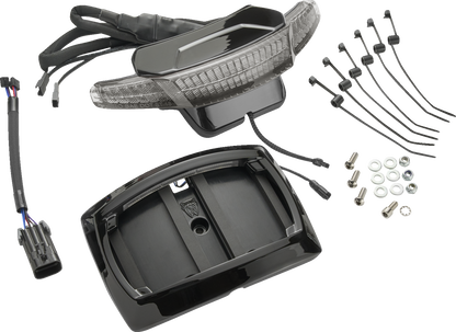 CIRO Latitude Taillight License Plate Mount - Smoke Lens - Black - Indian 46454