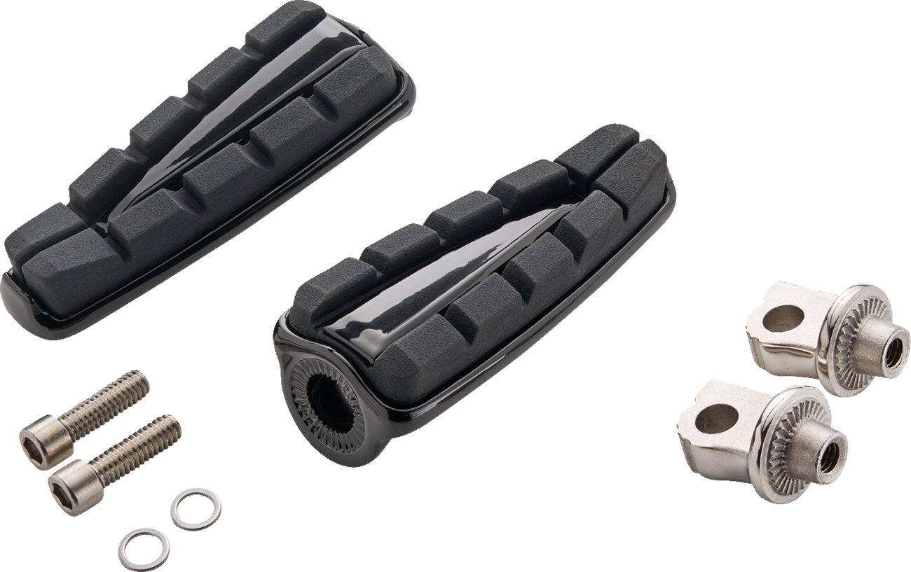 CIRO FOOTPEGS CHICANE WITH H-D ADAPTERS BLACK 61625