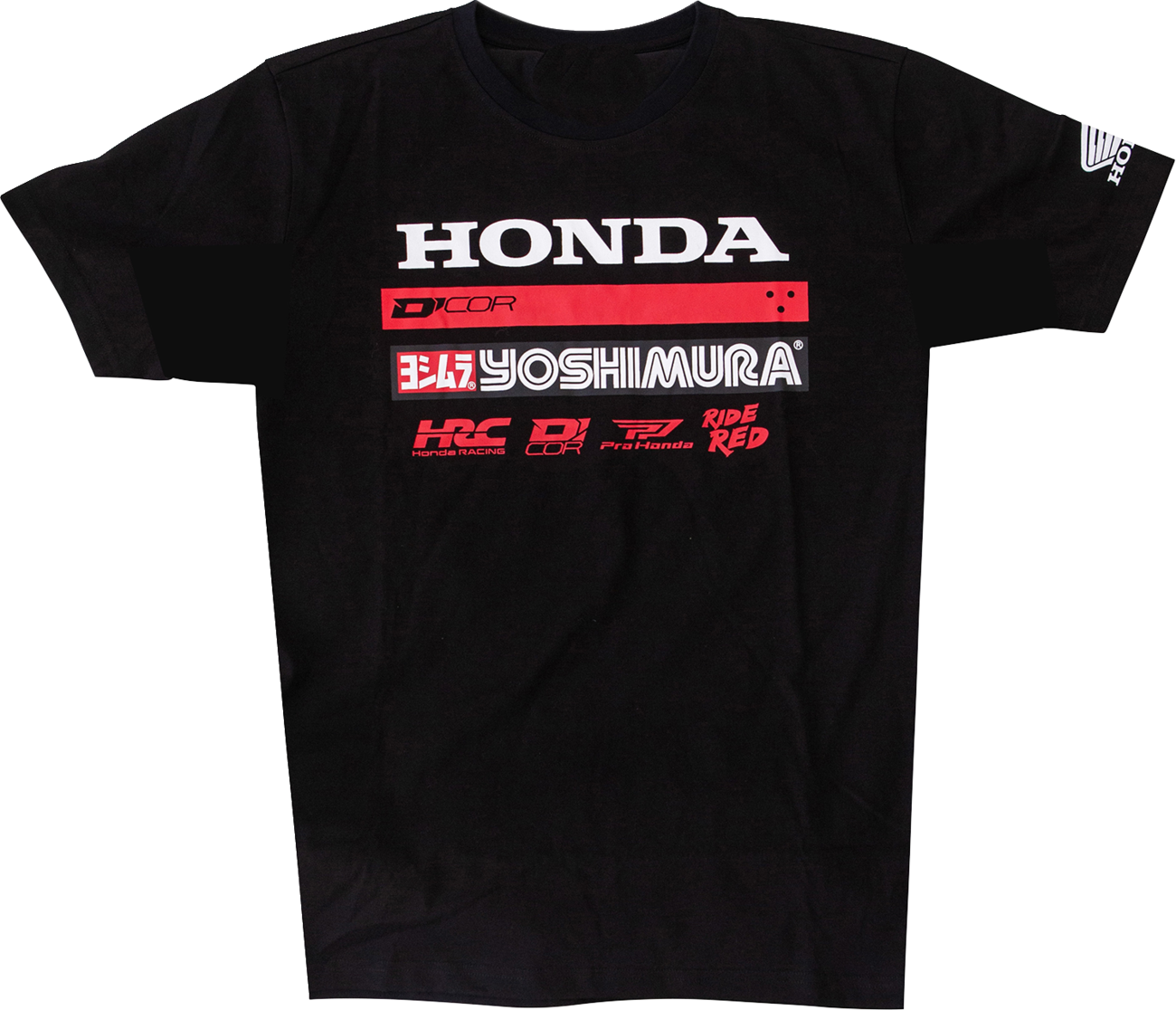 D'COR VISUALS Honda Factory2 T-Shirt - Black - Large 80-131-3