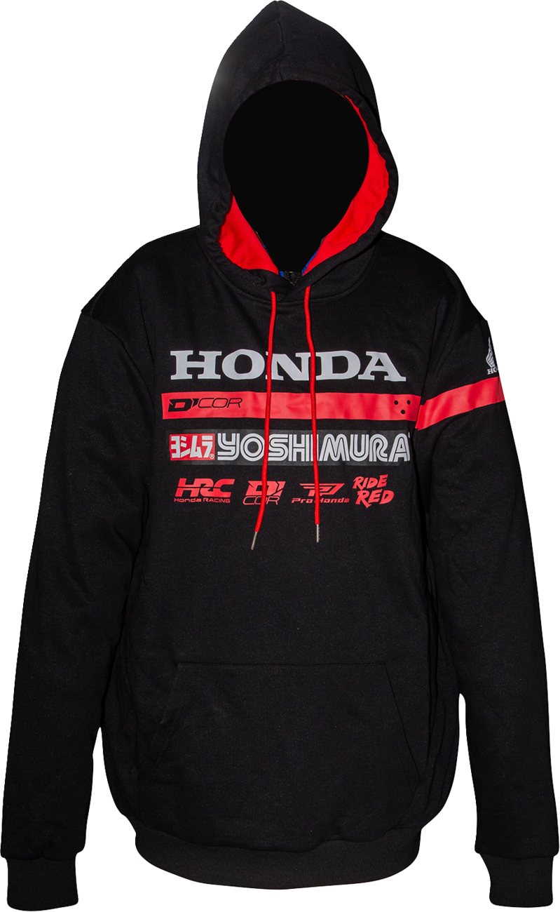 D'COR VISUALS Honda Factory2 Sweatshirt - Black - XL 85-217-4