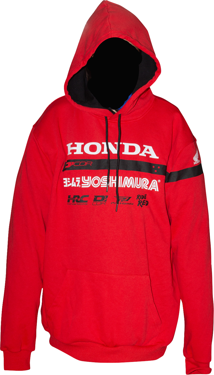 D'COR VISUALS Honda Factory2 Sweatshirt - Red - XL 85-218-4