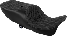 DRAG SPECIALTIES SEATS Freedom Seat - Vinyl - Double Diamond Silver Stitch - FLRT/FLTRT '15-'25 4727C