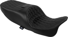 DRAG SPECIALTIES SEATS Freedom Seat - Vinyl - Double Diamond Black Stitch - FLRT/FLTRT '15-'25 4727B