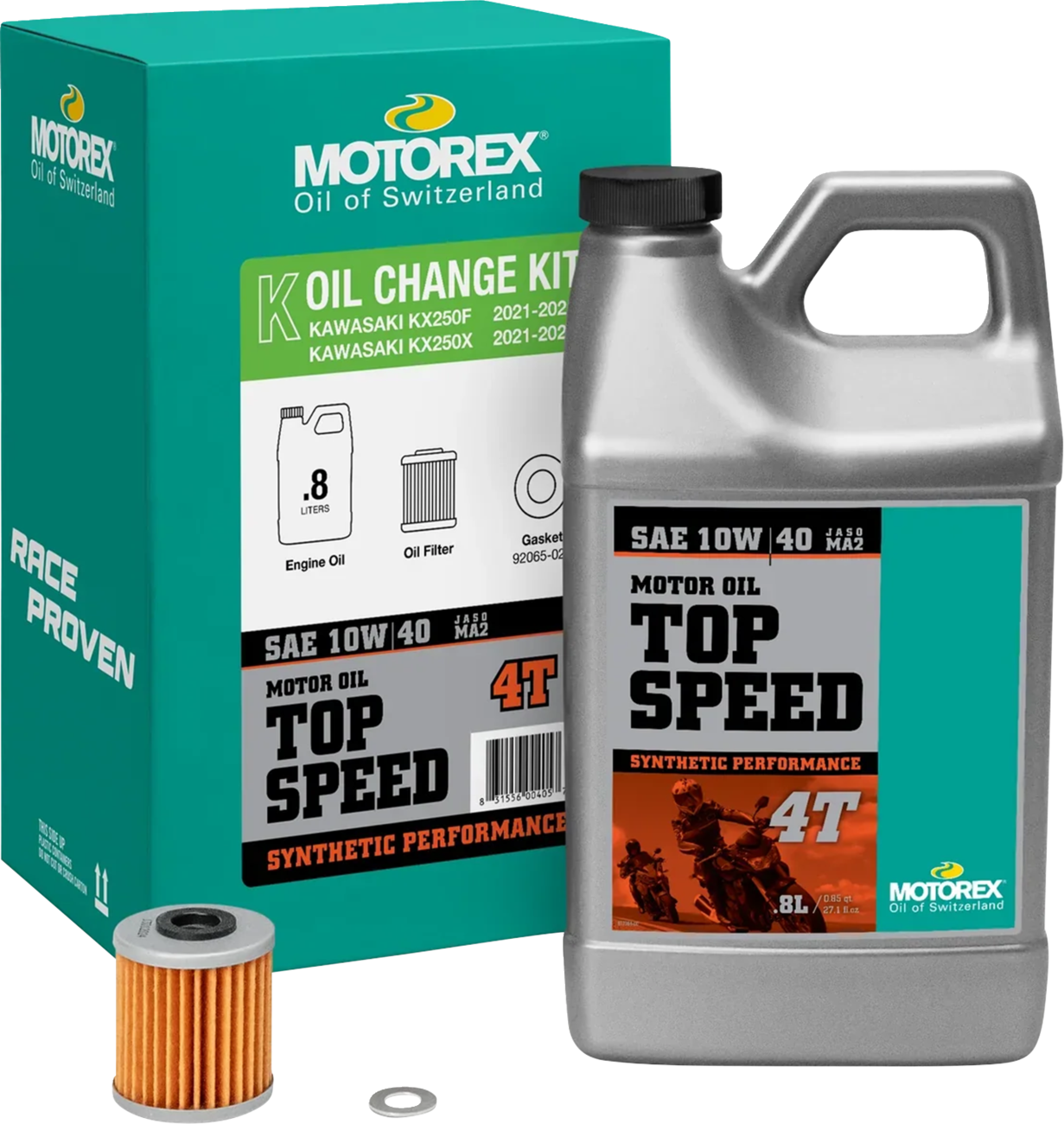 MOTOREX Oil Change Kit - Kawasaki KX 250 - 10W-40 311915