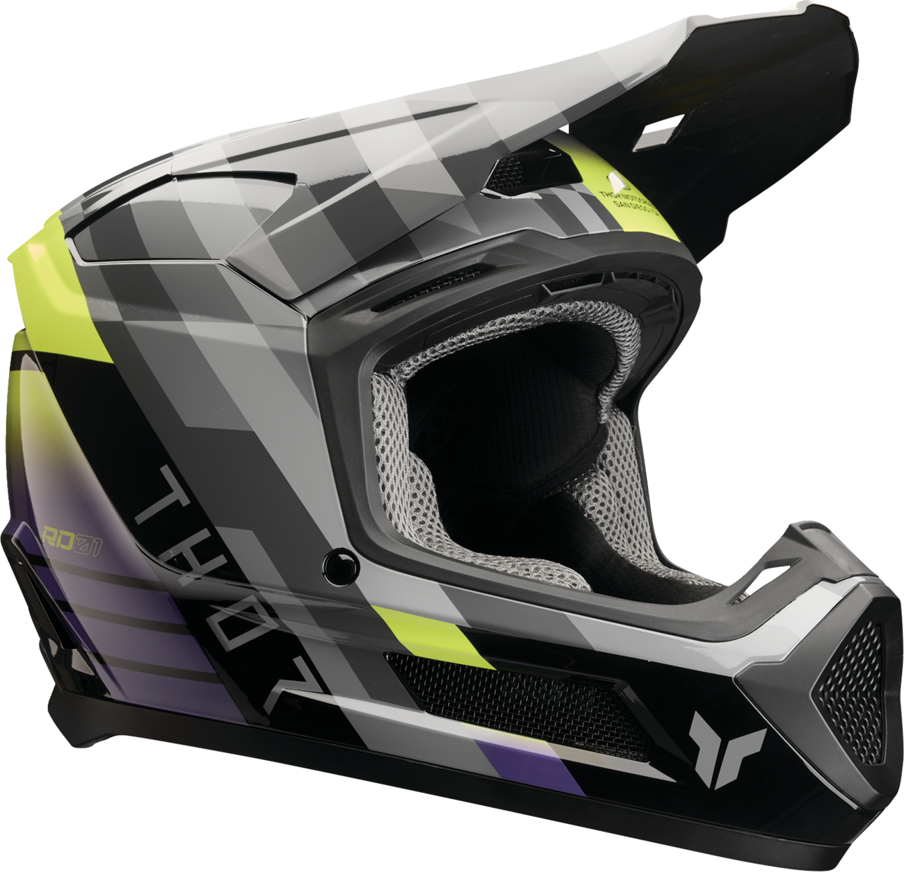 THOR Youth Fleet Helmet - Camber - Black/Purple - Large 0111-1773