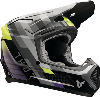 THOR Youth Fleet Helmet - Camber - Black/Purple - Large 0111-1773