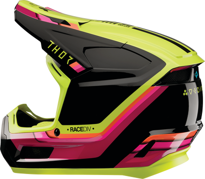 THOR Youth Fleet Helmet - Defy - Black/Acid - Large 0111-1761