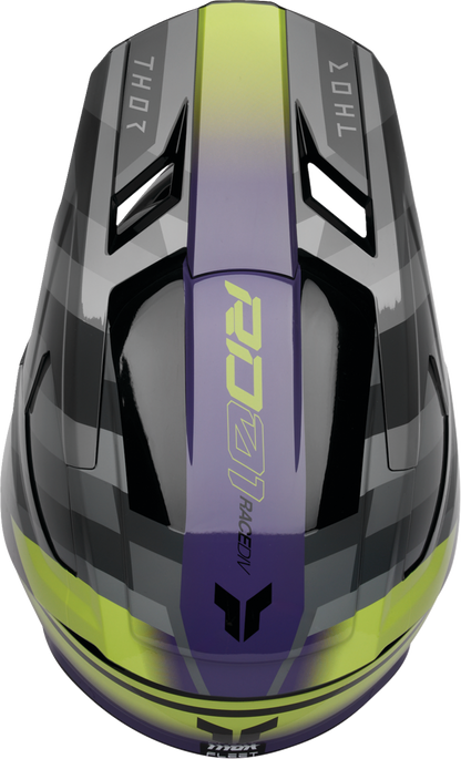 THOR Youth Fleet Helmet - Camber - Black/Purple - Small 0111-1771