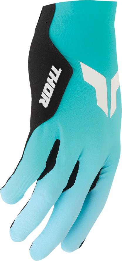 THOR Sportmode Iconic Gloves - Aqua/Powder Blue - XS 3330-9112