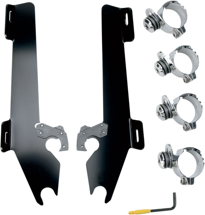 MEMPHIS SHADES Batwing Trigger Lock Mounting Kit - Stateline/Sabre - Black MEK1946