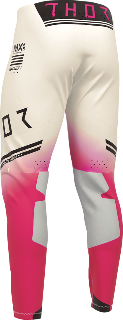THOR Sportmode Geo Pants - Vintage White/Pink - US 31 2901-12826