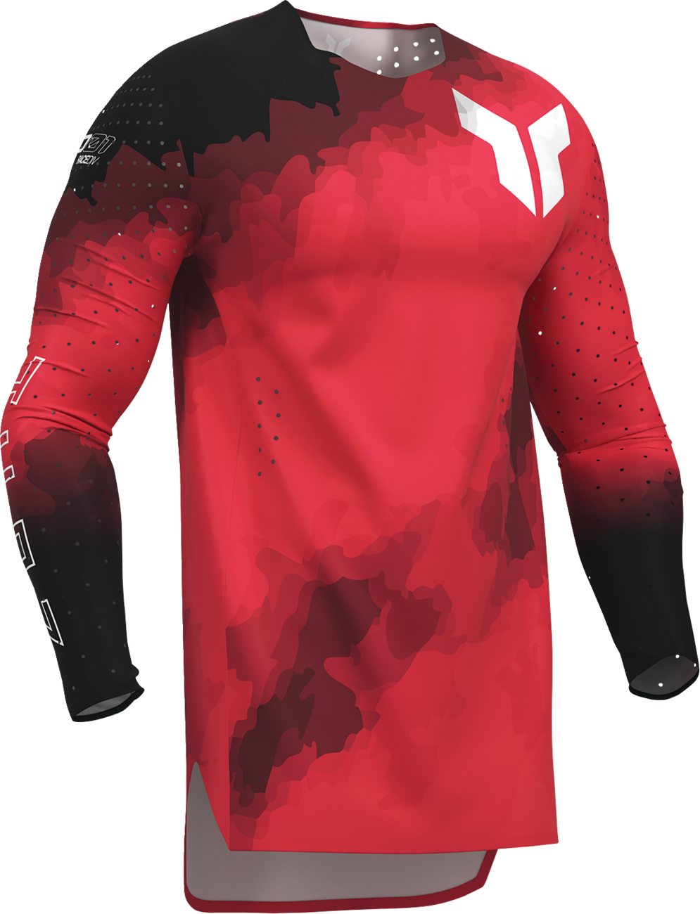 THOR Sportmode Carbon Jersey - Black/Red - XL 2910-8730