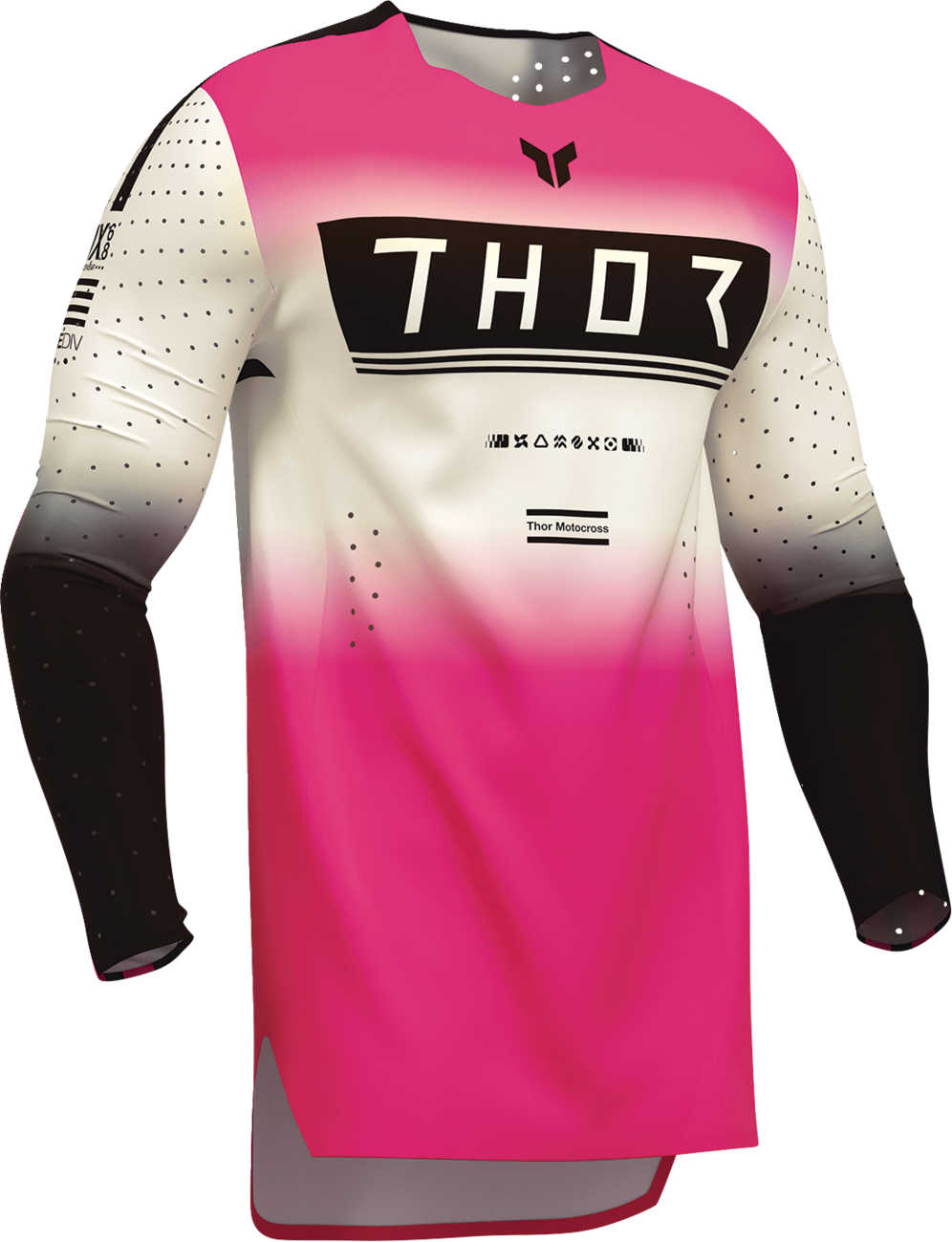 THOR Sportmode Geo Jersey - Vintage White/Pink - 2XL 2910-8761