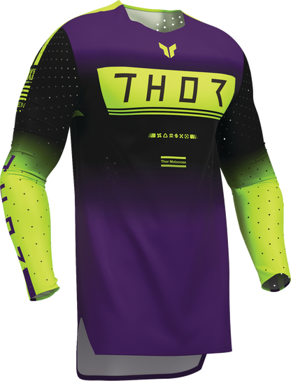 THOR Sportmode Geo Jersey - Black/Purple - XL 2910-8745