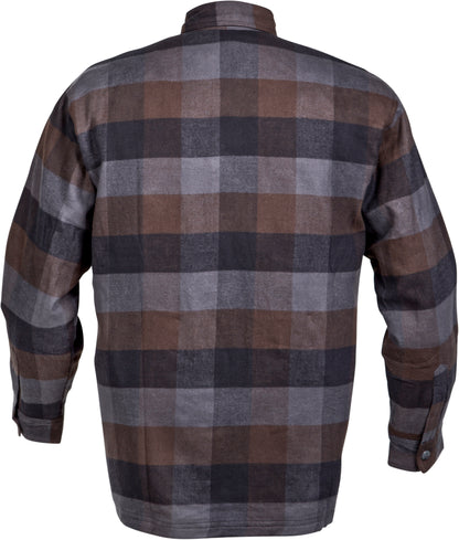 Covert Moto Flannel Black/Brown/Grey Lg