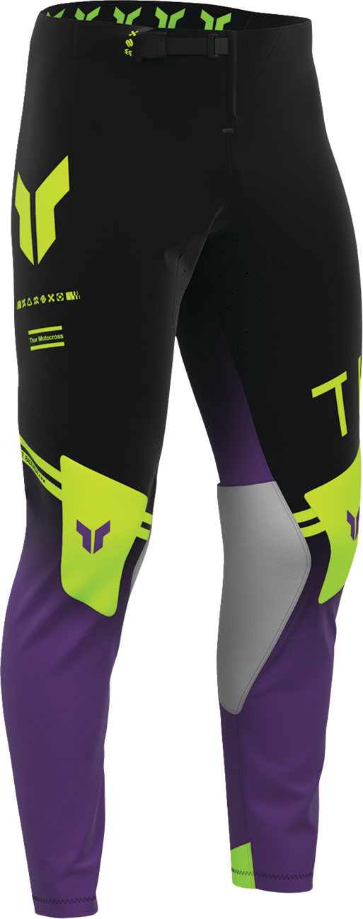 THOR Sportmode Geo Pants - Black/Purple - US 36 2901-12803