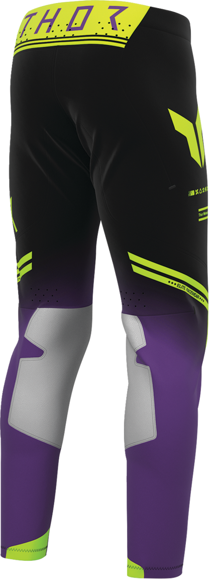 THOR Sportmode Geo Pants - Black/Purple - US 36 2901-12803