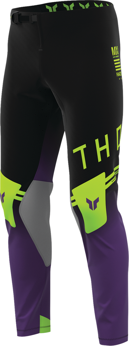 THOR Sportmode Geo Pants - Black/Purple - US 38 2901-12804