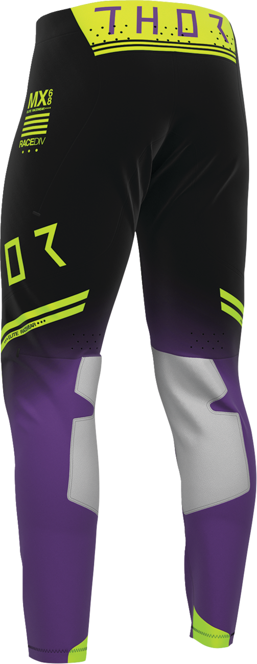 THOR Sportmode Geo Pants - Black/Purple - US 36 2901-12803
