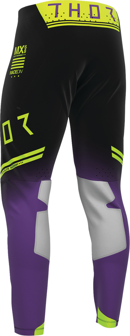 THOR Sportmode Geo Pants - Black/Purple - US 36 2901-12803