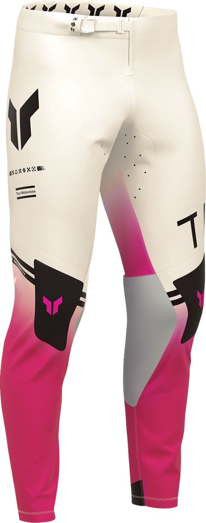 THOR Sportmode Geo Pants - Vintage White/Pink - US 29 2901-12824