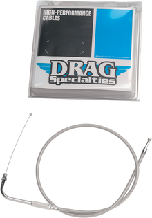 DRAG SPECIALTIES Stainless Braided Throttle Cable - 39-1/2" 5333000B