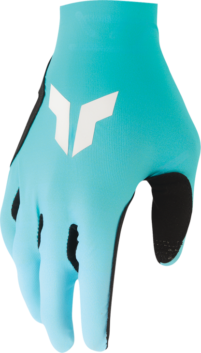 THOR Sportmode Iconic Gloves - Aqua/Powder Blue - Large 3330-9115