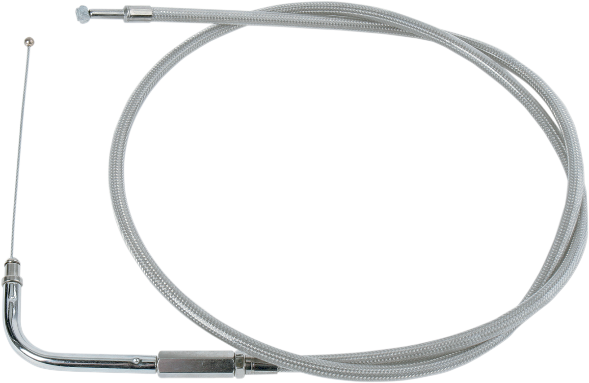 DRAG SPECIALTIES Stainless Braided Throttle Cable - 41" 5333400B