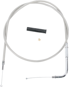 DRAG SPECIALTIES Stainless Braided Throttle Cable - 48-1/2" 5332109B
