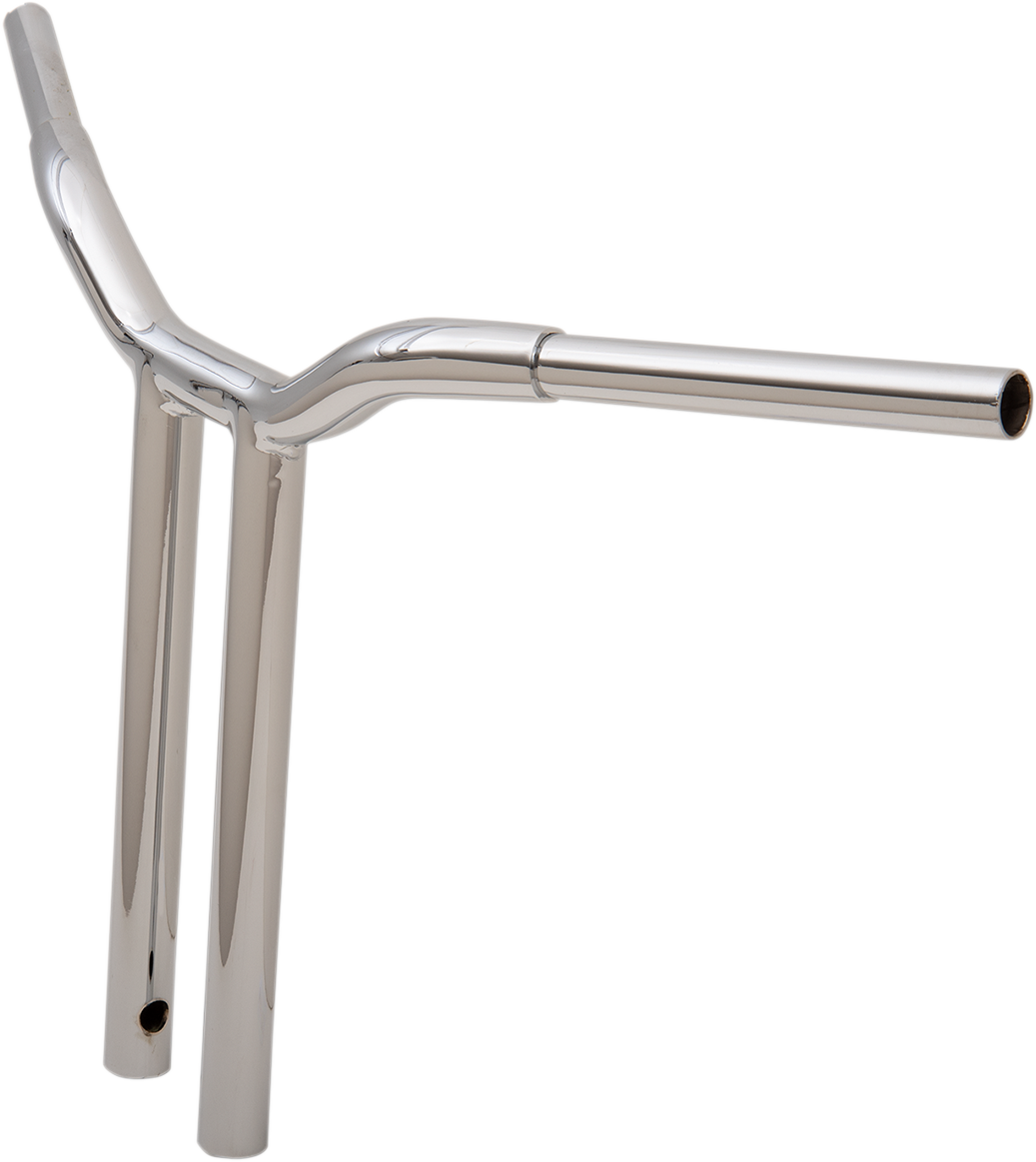 LA CHOPPERS Kage Fighter Welded Straight-Riser Handlebar - One Piece - 16" - Chrome LA-7337-16