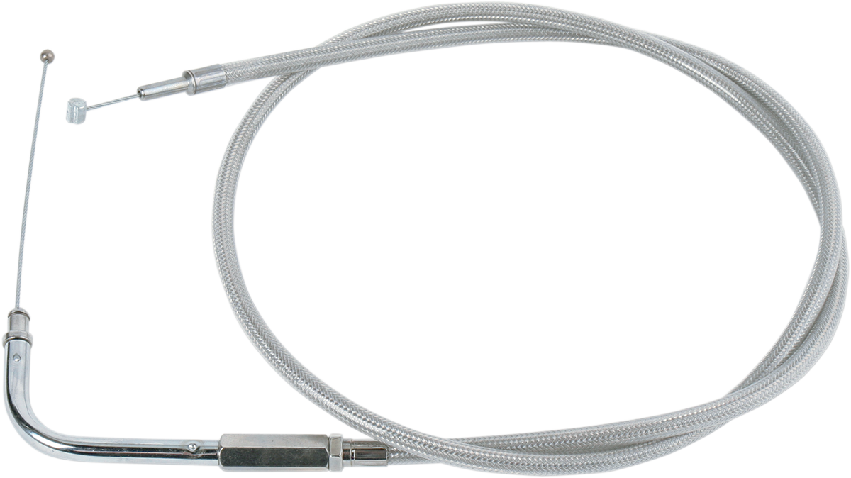 DRAG SPECIALTIES Stainless Braided Throttle Cable - 39-1/2" 5331100B
