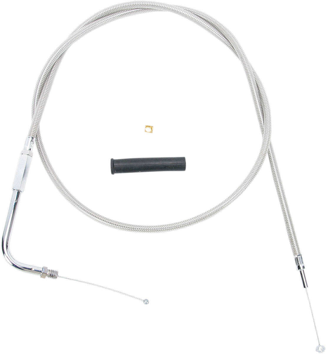 DRAG SPECIALTIES Stainless Braided Throttle Cable - 45-1/2" 5331106B