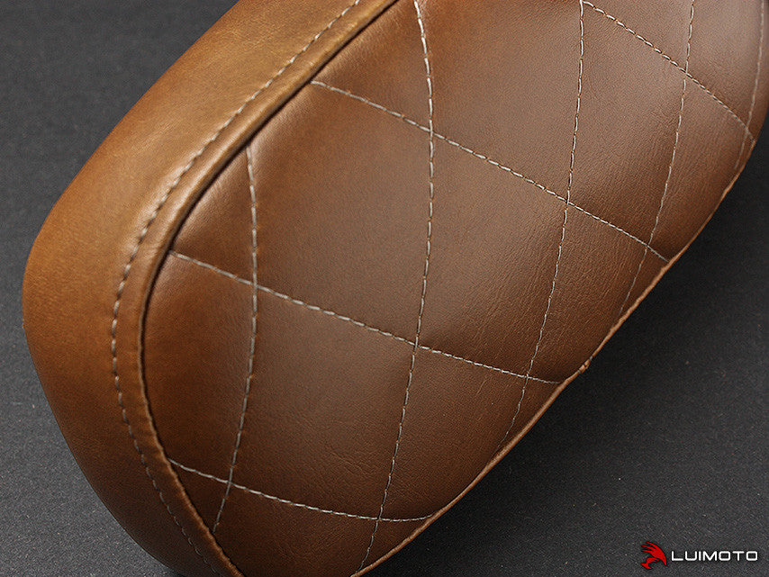 LUIMOTO Vintage style Sissy Bar Pad Cover for the Triumph Scrambler (06+) and Bonneville (00-15)
