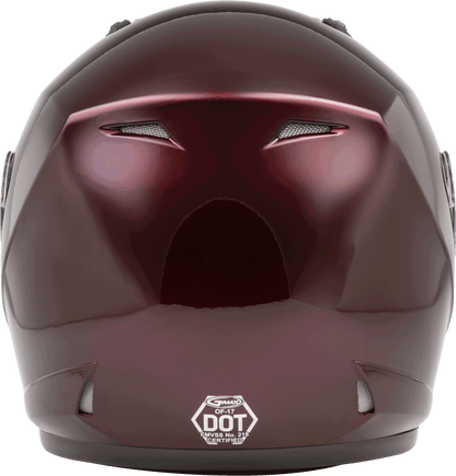 Of 17 Open Face Helmet Wine Red 2x