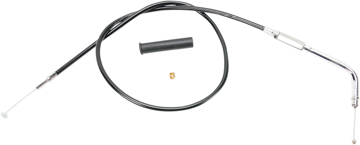 DRAG SPECIALTIES Black Vinyl Throttle Cable - 27-1/2" 4333300B
