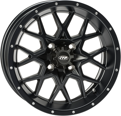 ITP Wheel - Hurricane - Front/Rear - Black - 16x7 - 4/137 - 5+2 1621965017B