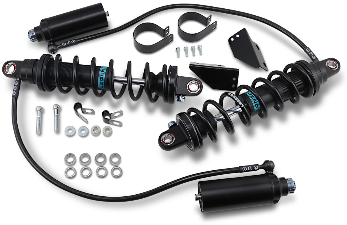 LEGEND SUSPENSION REVO ARC Remote Reservoir Shocks - 13" - Heavy Duty - Black 1310-1887