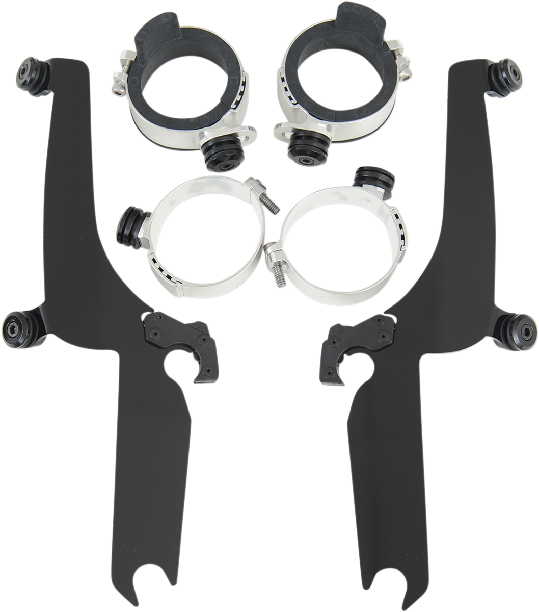 MEMPHIS SHADES Trigger Lock Sportshield Mounting Kit - XVS 650/1100 Classic - Black MEB8932