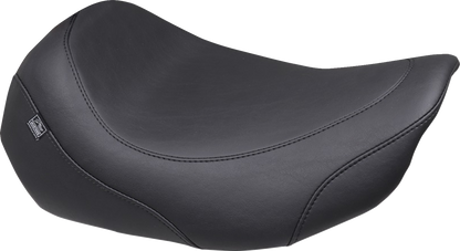MUSTANG Wide Tripper™ Solo Seat - No Backrest Receiver - Black Stitch - FLT/FLH '23-'25 88603