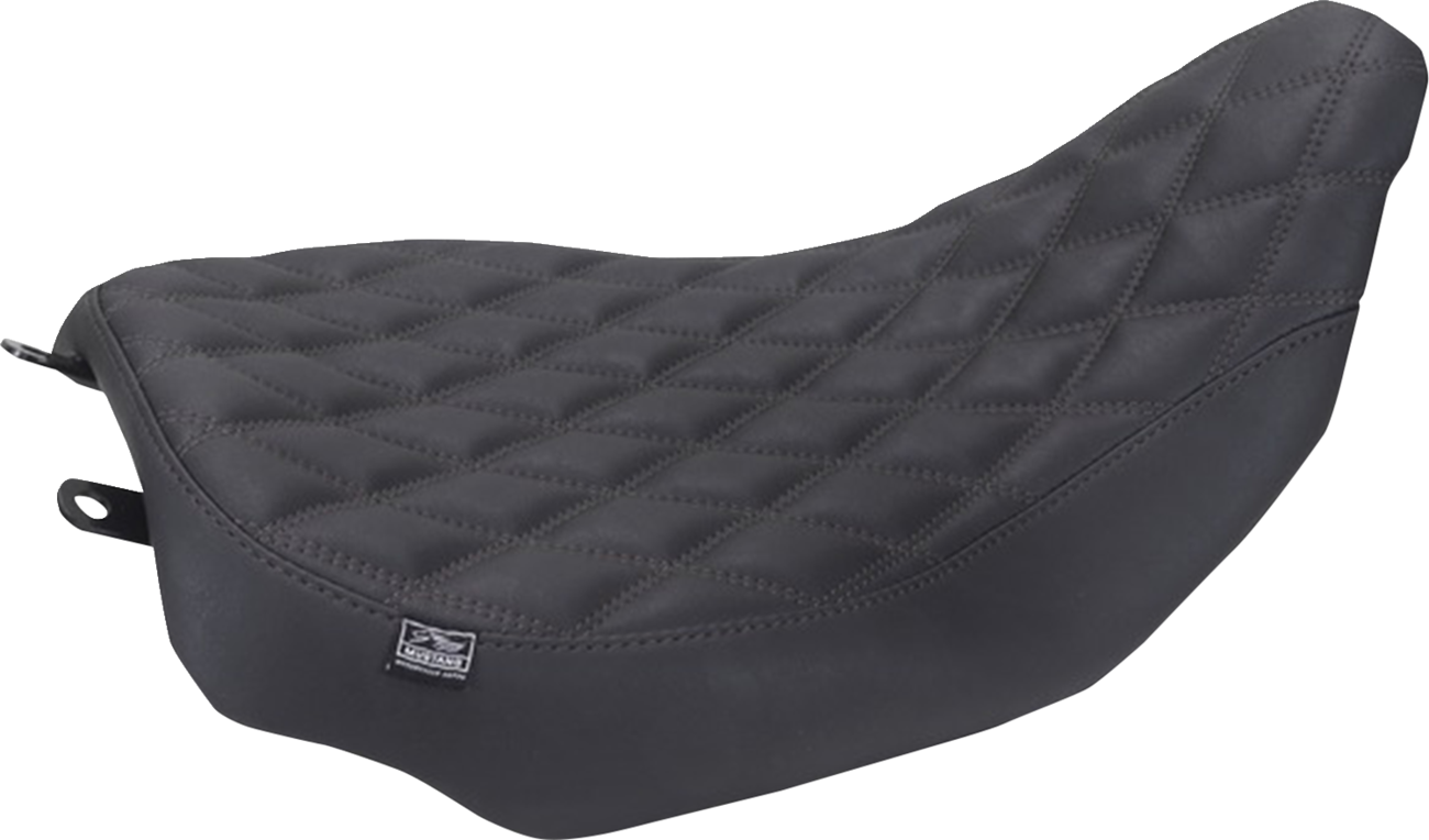 MUSTANG Runaround™ Solo Seat - Double Diamond - Black Stitch - FLT/FLH '23-'25 88020