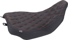 MUSTANG Runaround™ Solo Seat - Double Diamond - American Beauty Stitch - FLT/FLH '23-'25 88020AB