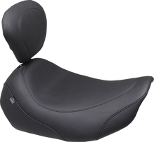 MUSTANG Wide Tripper™ Solo Seat - Backrest Receiver - Black Stitch - FLT/FLH '23-'25 89402