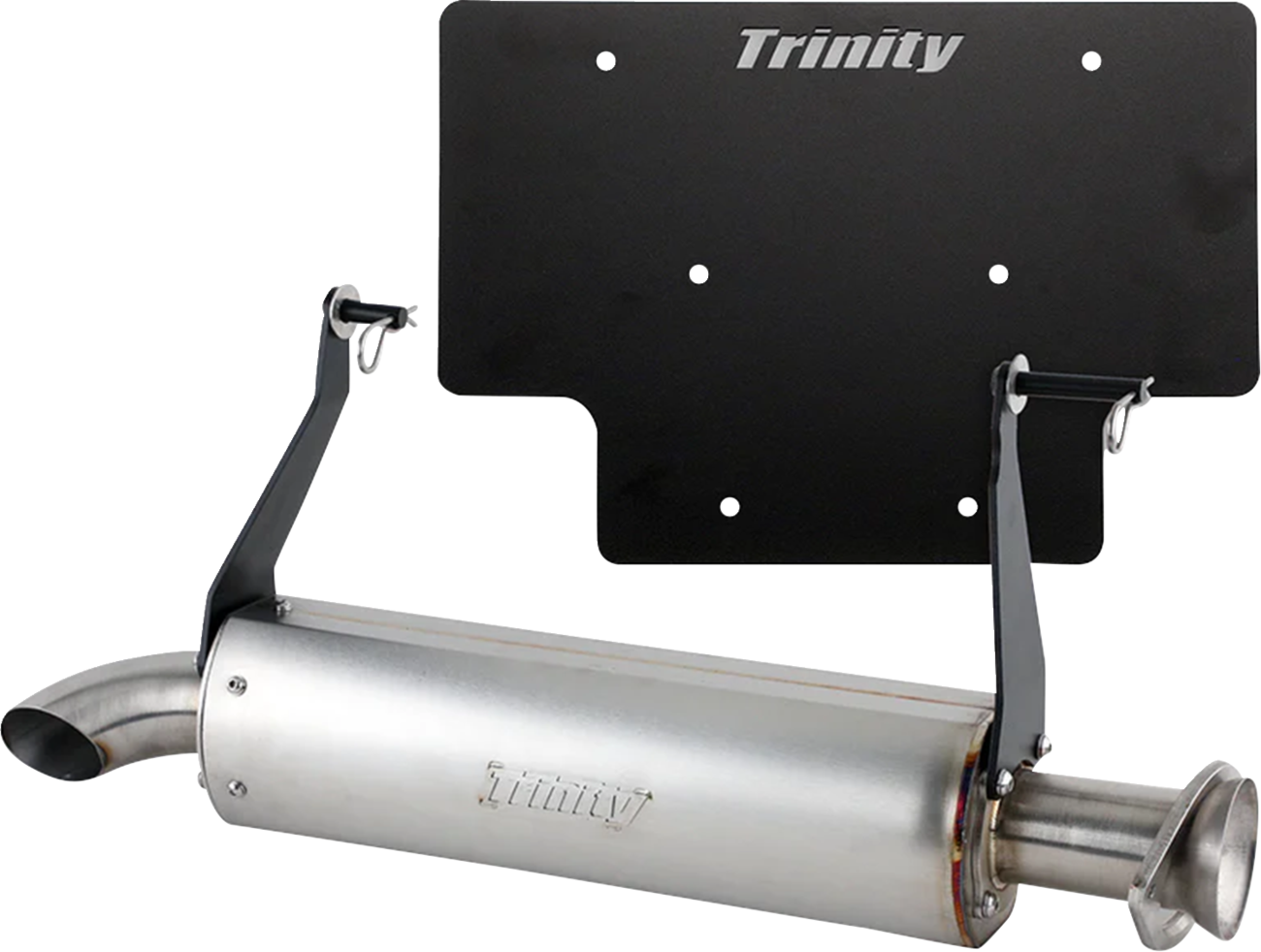 TRINITY RACING Slip-On Muffler - Stainless Steel - Xpedition TR-4192S