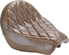 MUSTANG Tripper™ Solo Seat - Brown - Diamond Toast Stitch - Rebel 1100 '21-'25 84156