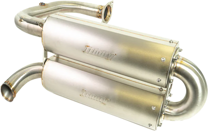 TRINITY RACING Quiet Slip-On Muffler - Stainless Steel - Dual - Talon 1000R/X TR-4198S