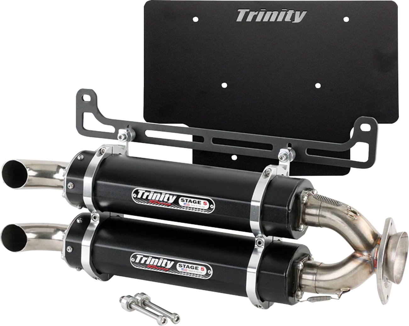 TRINITY RACING Stage 5 Dual Slip-On Muffler - Xpedition TR-4193S
