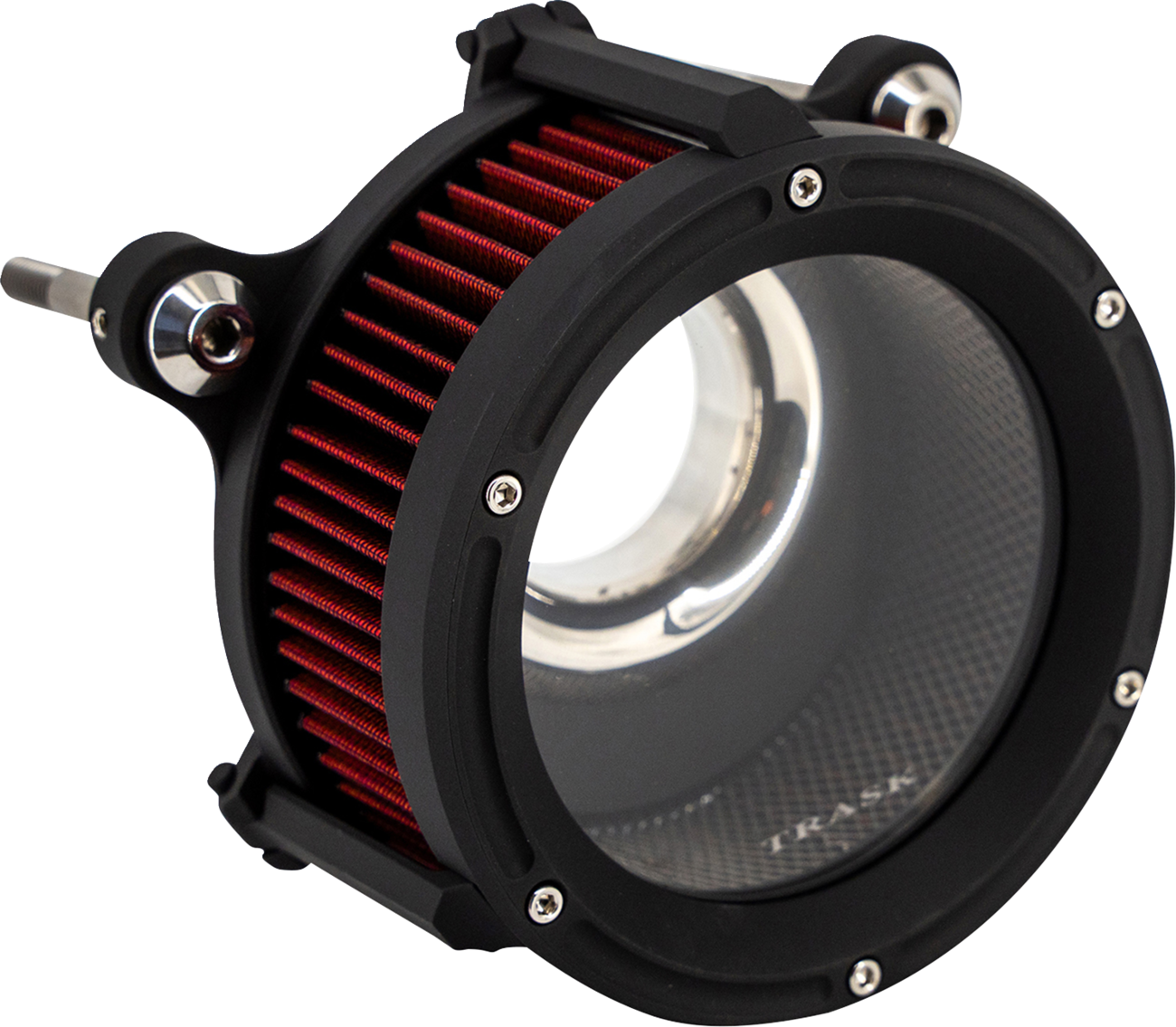 TRASK 68 mm Assault Charge Air Cleaner - Flat Black - Gen 2 M8 TM-1025BK